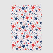 Golf Towel Patriotic Stars Golfhandtuch (Vorderseite)