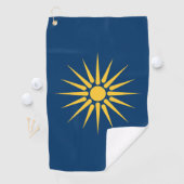 Golf Towel with flag of Macedonia, Greece Golfhandtuch (Insitu)