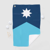 Golf Towel with flag of Minnesota, USA Golfhandtuch (Insitu)