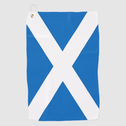 Golf Towel with flagge of Scotland, Vereinigtes Kö Golfhandtuch (Vorderseite)