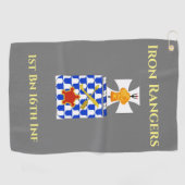 Golf Towel with Military Crest Golfhandtuch (Horizontal)