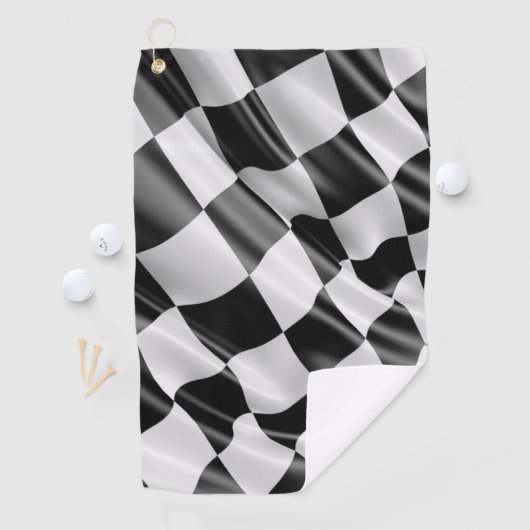 Golf Tower Racing Flag Golfhandtuch (Insitu)