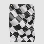 Golf Tower Racing Flag Golfhandtuch (Vorderseite)