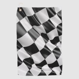 Golf Tower Racing Flag Golfhandtuch