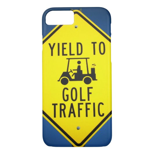 Golf Traffic Golf Cart Sign Case-Mate iPhone Hülle (Rückseite)