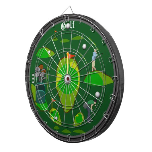 Golf trägt Dartboard zur Schau Dartscheibe (Vorderseite rechts)