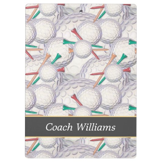 Golf-Trainer Klemmbrett (Rückseite)