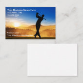 Golf-Trainer-Szene-Geschäftskarten Visitenkarte (Vorne/Hinten)