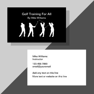 Golf Training Instructor Business Cards Visitenkarte