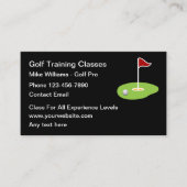 Golf Training Neue moderne Visitenkarten Visitenkarte (Vorderseite)