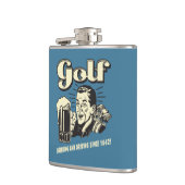 Golf: Trinken & Autofahren seit 1642 Flachmann (Links)