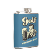 Golf: Trinken & Autofahren seit 1642 Flachmann (Rechts)