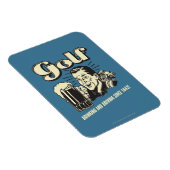 Golf: Trinken & Autofahren seit 1642 Magnet (Rechte Seite)