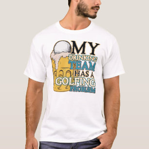 Golf-trinkendes Team T-Shirt