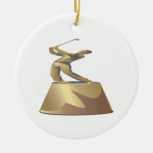 Golf-Trophäe Keramik Ornament (Vorne)
