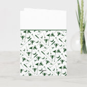 Golf Trophy Clubs Benutzerdefinierter Text Sport a Karte (Rückseite)