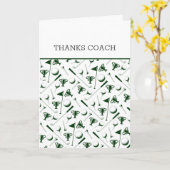 Golf Trophy Clubs Benutzerdefinierter Text Sport a Karte (Gelbe Blume)