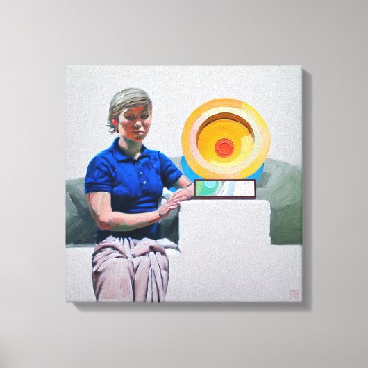 Golf Trophy - überzogene Canvas Art Print Leinwanddruck (Vorderseite)