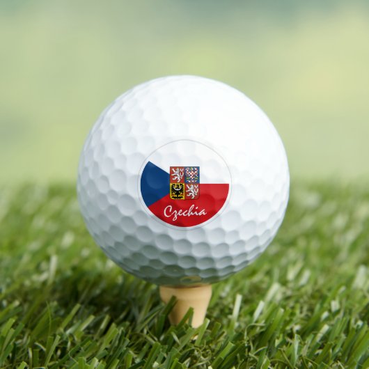 Golf Tschechen & Tschechische Republik Flagge / Go Golfball (Insitu T-Shirt)