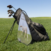 Golf-Tuch mit Kojoten Golfhandtuch (Gras)