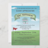 Golf Turnier der Firma Corporate Company Einladung (Vorderseite)