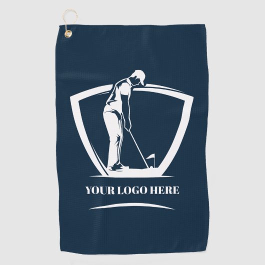 Golf-Turnier für Navy-Logo Golfhandtuch (Vorderseite)