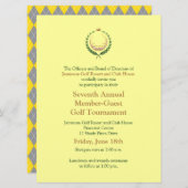 Golf-Turnier für Unternehmen Einladung (Vorne/Hinten)