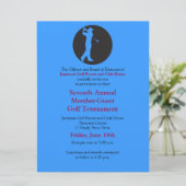 Golf-Turnier für Unternehmen Einladung (Stehend Vorderseite)