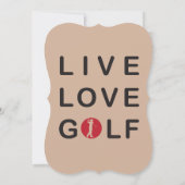 Golf-Turnier für Unternehmen - Einladung (Rückseite)