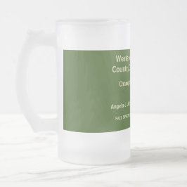 Golf 🏌 Turnier Preis Mattglas Bierglas