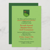 Golf Turnier von Red Green Corporate - Einladung (Vorne/Hinten)