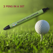 Golf Typ Kartbahn Personalisierter Name Pen Kugelschreiber