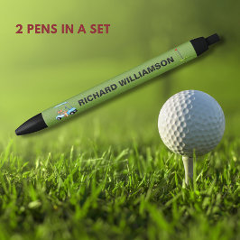 Golf Typ Kartbahn Personalisierter Name Pen Kugelschreiber