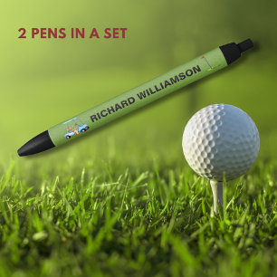 Golf Typ Kartbahn Personalisierter Name Pen Kugelschreiber