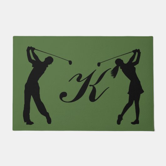 Golf-Typ-kundengerechtes Monogramm Fußmatte (Vorderseite)