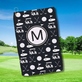 Golf Typ Stilvolle Golf Design Custom Monogram Golfhandtuch