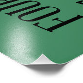 GOLF-Typografie Fotodruck (Ecke)