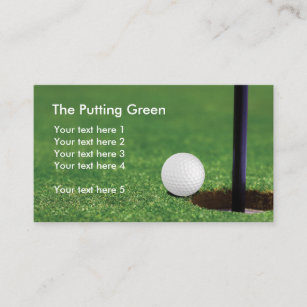 Golf-Übungsgrün-Golfball Visitenkarte