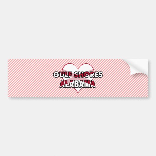 Golf-Ufer, Alabama Autoaufkleber (Vorne)