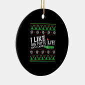 Golf Ugly Christmas Keramik Ornament (Rechts)