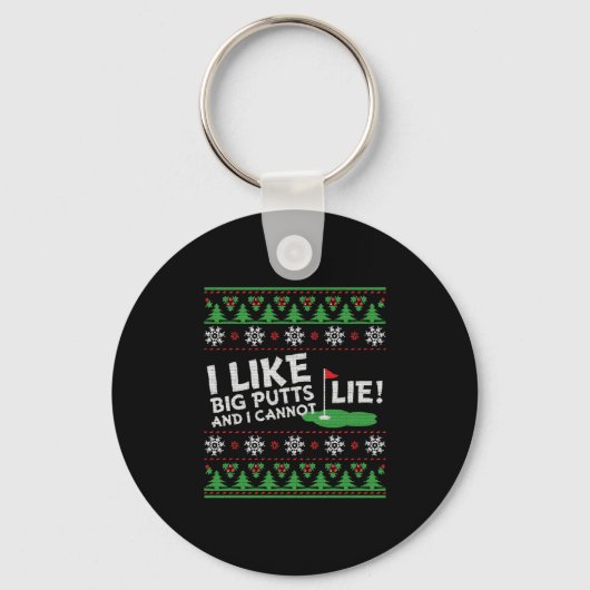 Golf Ugly Christmas Schlüsselanhänger (Vorderseite)