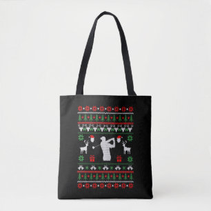 Golf Ugly Christmas Sweater Tasche