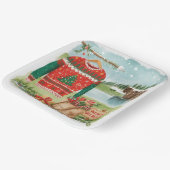 Golf Ugly Sweater Christmas for golfer Pappteller (Gewinkelt)