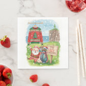 Golf Ugly Sweater Christmas Party Serviette (Beispiel)