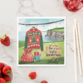 Golf Ugly Sweater Christmas Party Serviette (Beispiel)