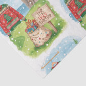 Golf Ugly Sweater Christmas Party with Santa Claus Seidenpapier (Detail)
