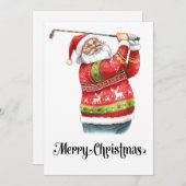 Golf Ugly Sweater Thema für Golfer Weihnachten (Vorne/Hinten)