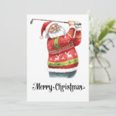 Golf Ugly Sweater Thema für Golfer Weihnachten (Stehend Vorderseite)