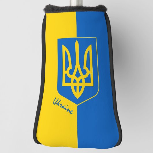 Golf Ukraine & Ukrainische Flagge /Golfclubs Abdec Golf Headcover (Rotieren 90)