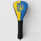 Golf Ukraine und ukrainische Flagge / Ukraine Golf Golf Headcover (Vorderseite)